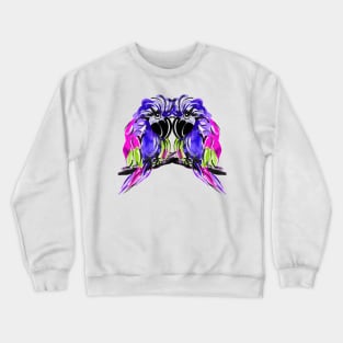 Neon love parrots Crewneck Sweatshirt